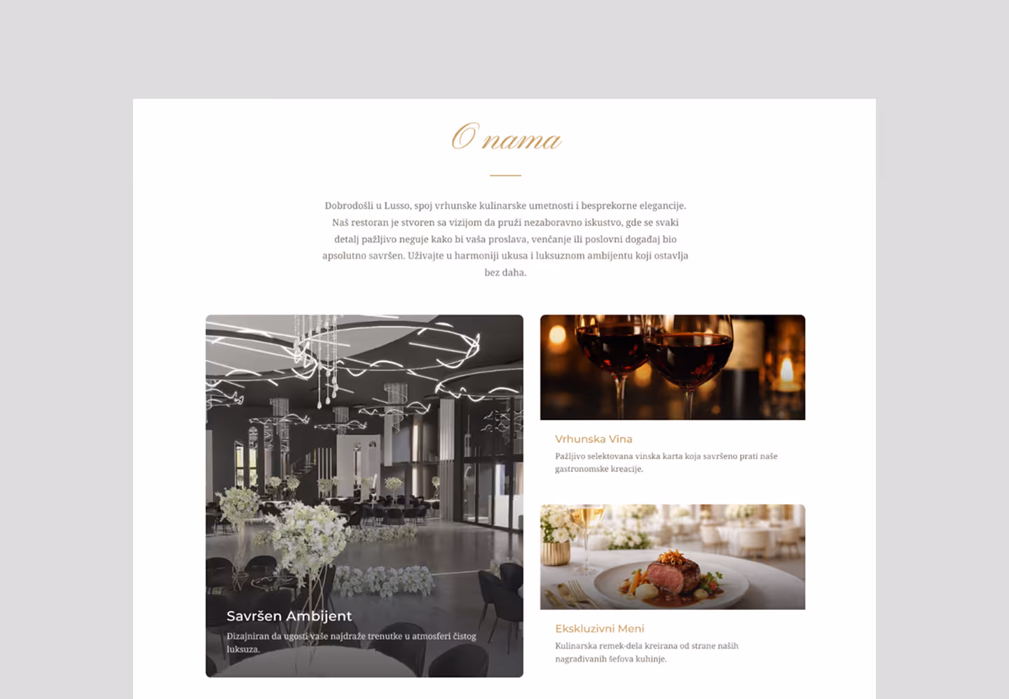 Lusso Restoran gallery 1